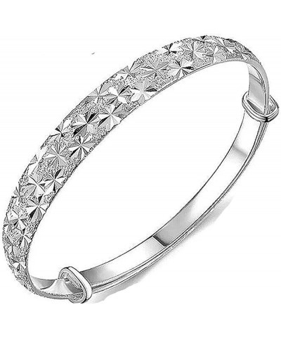 Fashion 925 Silver Plated Jewelry Silver Bracelet Bangle For Girl Women Gift silver $8.99 Bracelets