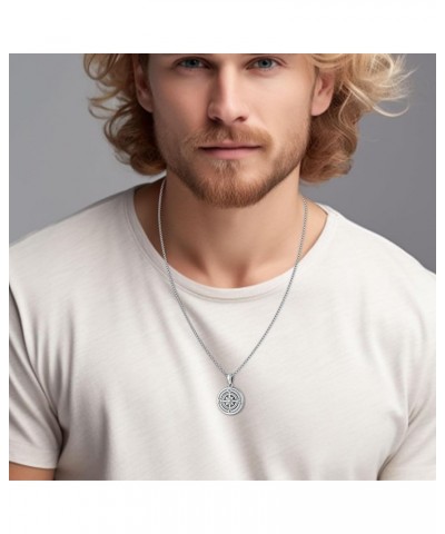 925 Sterling Silver Compass Necklace for Men Women Compass Pendant Christmas Gifts for Her Him compass locket necklace-11 $26...