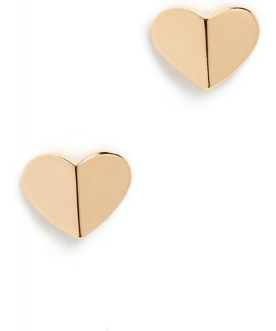 Women's Heritage Spade Small Heart Studs Earrings Gold $23.46 Earrings