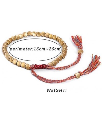 1-3Pcs Tibetan Copper Beads Bracelet Adjustable Handmade Braided Bracelet For Men And Women Style 1-3PCS $10.70 Bracelets