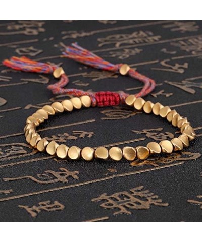 1-3Pcs Tibetan Copper Beads Bracelet Adjustable Handmade Braided Bracelet For Men And Women Style 1-3PCS $10.70 Bracelets