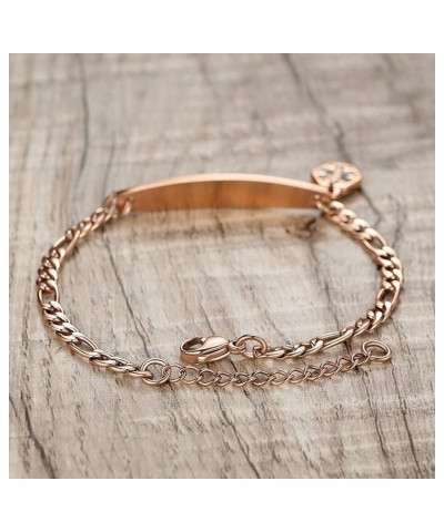 Medical id bracelets for women 7-8.5 inch Fashion Rose gold Medical alert ID bracelets Rose Gold pacemaker $14.49 Bracelets