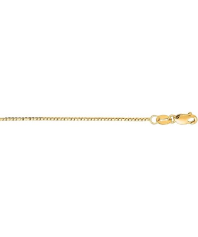 14k Gold Shiny Classic Box Chain Necklace Jewelry Gifts for Women in White Gold Yellow Gold Rose Gold Choice of Lengths 16 18...