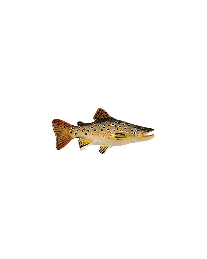 Brown Trout, Fish Pin, Copper Plated, FC008, 2 1/4" Lapel Pin, Hat, Brooch, Brooches, Jewelry, Gift, Fishing, Salmonoids, 100...