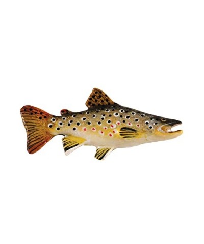 Brown Trout, Fish Pin, Copper Plated, FC008, 2 1/4" Lapel Pin, Hat, Brooch, Brooches, Jewelry, Gift, Fishing, Salmonoids, 100...