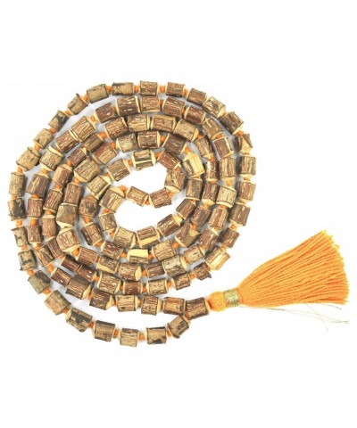 Natural Hare Krishna Tulsi Wood Holy Basil Mala 108+1 Hindu Japa Necklaces Meditation Beads Rosary $6.04 Necklaces