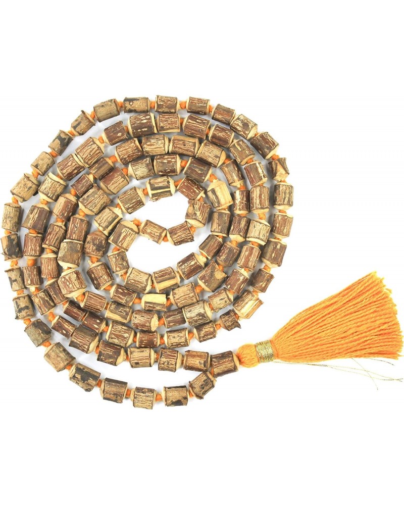 Natural Hare Krishna Tulsi Wood Holy Basil Mala 108+1 Hindu Japa Necklaces Meditation Beads Rosary $6.04 Necklaces