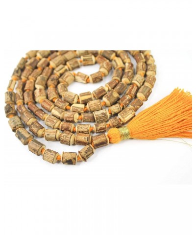 Natural Hare Krishna Tulsi Wood Holy Basil Mala 108+1 Hindu Japa Necklaces Meditation Beads Rosary $6.04 Necklaces