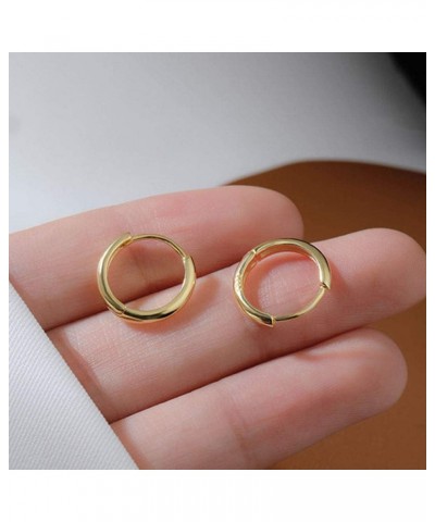 Hoop Earrings 1 Pair 6/8/10/12mm Tiny Round Earrings Women Simple Copper Ear Buckle Fashion Earrings Temperament Ear Jewelry(...