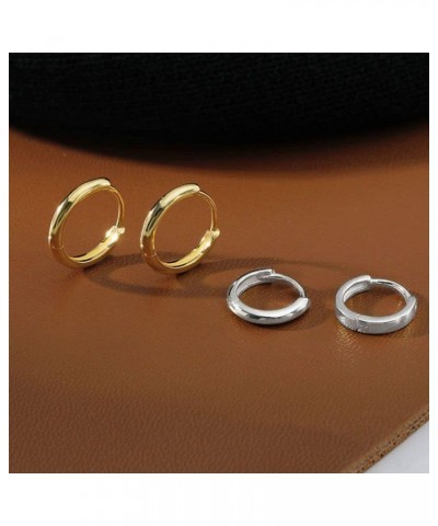 Hoop Earrings 1 Pair 6/8/10/12mm Tiny Round Earrings Women Simple Copper Ear Buckle Fashion Earrings Temperament Ear Jewelry(...