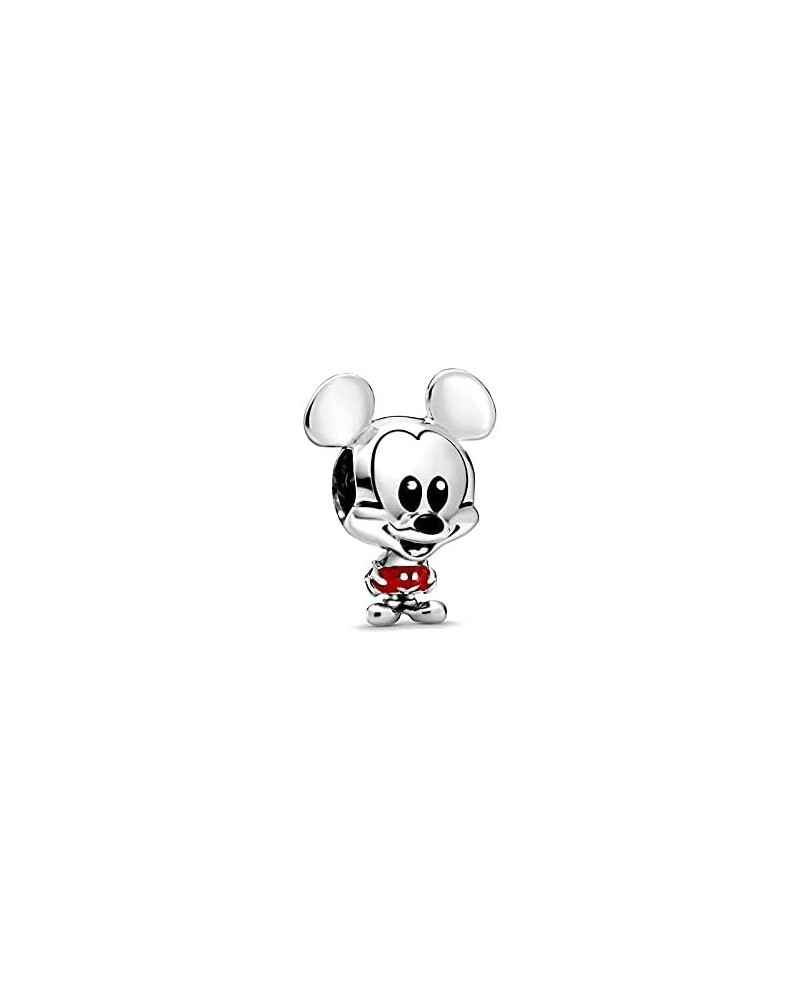 Mickey Mouse Bead Charms fits Pandora Charm Bracelets for Woman，925 Sterling Silver Dangle Pendant Bead,Girl Jewelry Bead Sil...