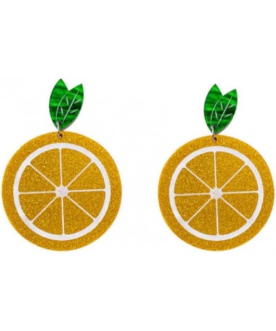 Lemon Acrylic Dangle Earrings Fruit Earrings For Women Girls C $6.37 Earrings