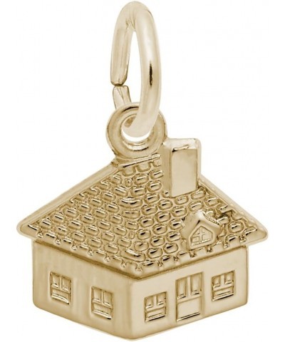 10k Yellow Gold House Charm, Charms for Bracelets and Necklaces $47.25 Bracelets