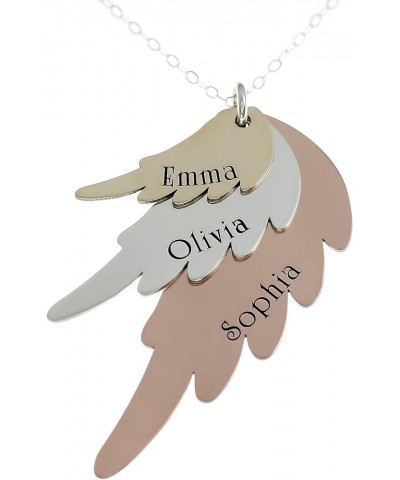 Three Bar Sterling Silver Personalized Necklace. Includes 3 Customizable Name Charms and your Choice of Sterling Silver Chain...