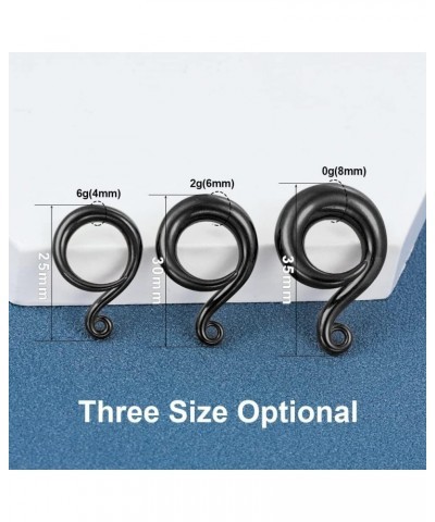 3 Pairs DIY Ear Weight Hook for Ear Piercing Jewelry Stainless Steel Plugs Dangle Ear Pierced Expander Gauge 08mm-0g DIY Ear ...