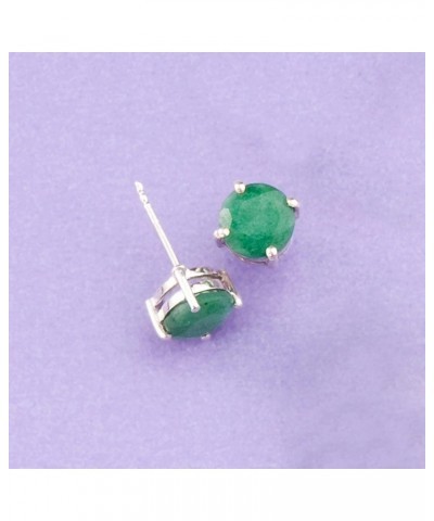 4.00 ct. t.w. Gemstone Earrings in Sterling Silver Emerald $23.76 Earrings