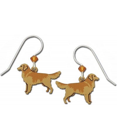 Hypo-Allergenic Dangle Earrings (Golden Retriever) $12.69 Earrings