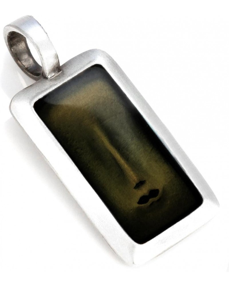 Visage 3' Resin and Metal Face Pendant (B68) Black $10.98 Pendants