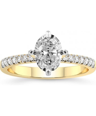 1 Carat -5 Carat | IGI Certified Lab Grown Diamond Engagement Ring | 14K Or 18K in White, Yellow Or Rose Gold | Sara Tapered ...