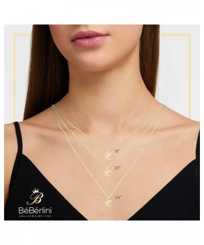 BEBERLINI Shark Charm Sea Pendant 14K Gold Filled Rope Box Curb Chain Necklace Set Lobster Clasp Fashion Cubic Zirconia Jewel...