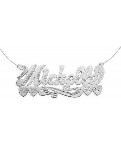 Silver Name Necklace - Personalized Name Necklace of your Name - Handcrafted Designer Name Pendant - Nameplate Necklace Gift ...