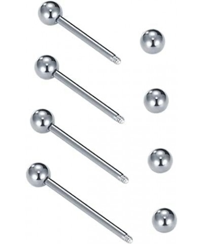 Nipple Rings Tongue Rings Stainless Steel 14G Straight Barbells Piercing Jewelry 12mm,14mm,16mm,18mm 7 -silver & gold $8.25 B...