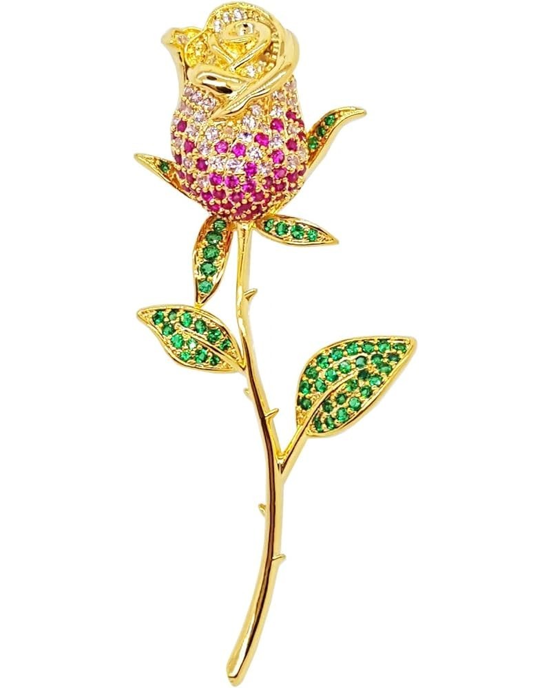 Brooch for Women Fashion Flower Tulips Pins Clothes Decoration Jewelry Pink $13.67 Brooches & Pins