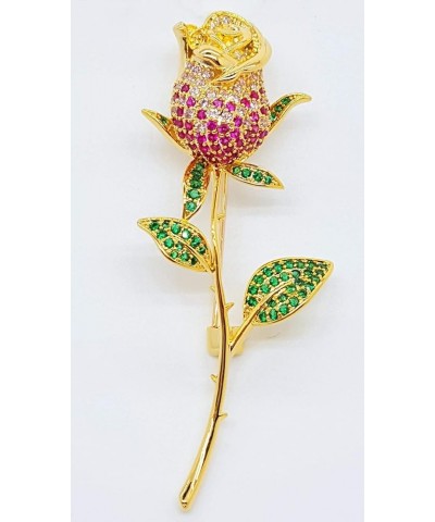 Brooch for Women Fashion Flower Tulips Pins Clothes Decoration Jewelry Pink $13.67 Brooches & Pins