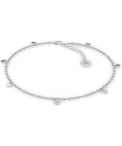 Premium Anklet Women | 925 Sterling Silver | 18 Carat Real Gold Plating | Adjustable Length | Four Colors | Jewelry Box Inclu...