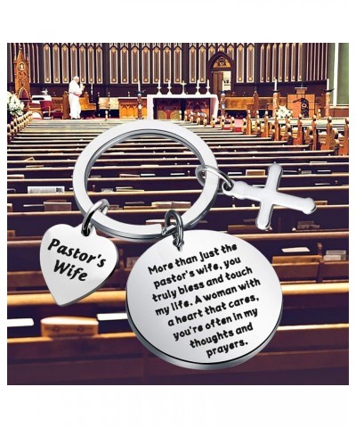 Church Minister Keychain Pastors Wife Gift A Woman with A Heart In My Thoughts and Prayers Appreciation Gift Pastor's Wife Ke...