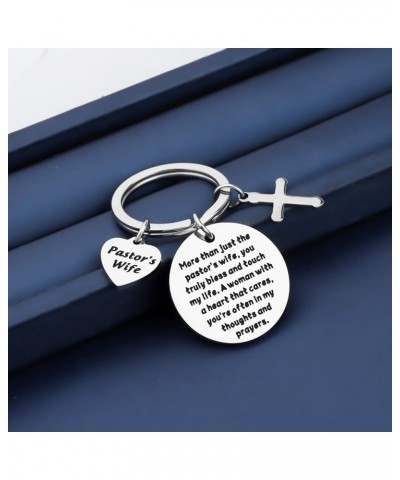 Church Minister Keychain Pastors Wife Gift A Woman with A Heart In My Thoughts and Prayers Appreciation Gift Pastor's Wife Ke...