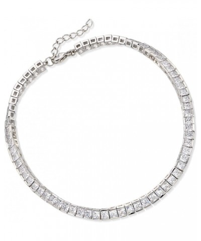 10.35 ct. t.w. Princess-Cut CZ Tennis Anklet in Sterling Silver. 9 inches $63.63 Anklets