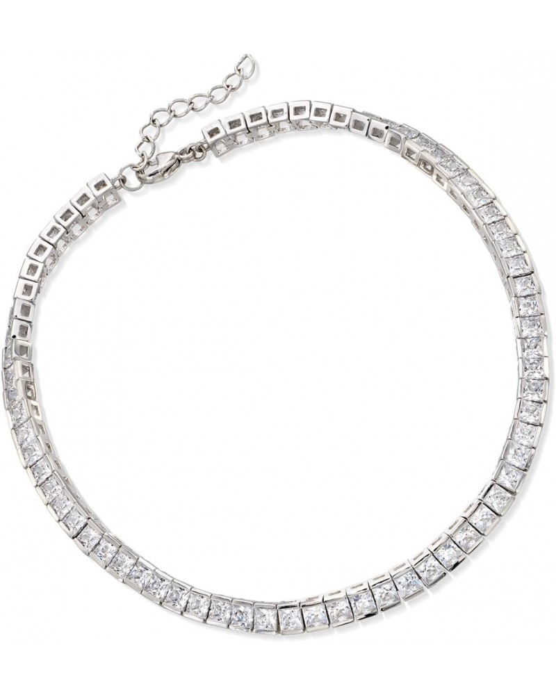 10.35 ct. t.w. Princess-Cut CZ Tennis Anklet in Sterling Silver. 9 inches $63.63 Anklets