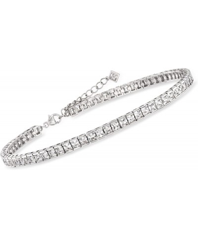 10.35 ct. t.w. Princess-Cut CZ Tennis Anklet in Sterling Silver. 9 inches $63.63 Anklets