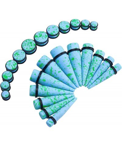 24pcs Big Gauge Taper Kit Ear Stretching 00G-20mm Large Acrylic Tunnel Plug Set Spots, Blue $11.76 Body Jewelry