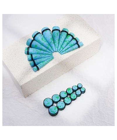 24pcs Big Gauge Taper Kit Ear Stretching 00G-20mm Large Acrylic Tunnel Plug Set Spots, Blue $11.76 Body Jewelry