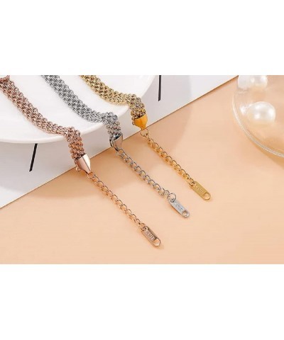 Elegant Alluring Loving Heart Extension Mesh Link Bracelet for Women (Colors: Silver, 18k Gold, and Rose Gold) Rose Gold $5.4...