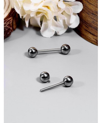 14G 16G G23 Titanium Internally Threaded Straight Barbell Body Piercing Jewelry Tongue Rings Nipple Rings Piercing Jewelry fo...