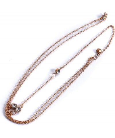 Hsakess Crystal Back Chain Simulated Rhinestone Body Chain Sexy Backdrop Necklace Long Chain Pendant Backless Dress Decoratio...