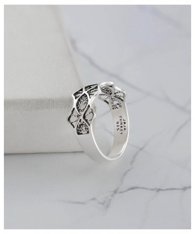 Sterling Silver Filigree Art Women Statement Band Rings Collection Eye of Horus $15.40 Rings