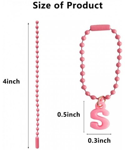 Letter Charm Accessories for Cup, Pink Initial Name ID Personalized Handle Charm for Tumbler Water Bottle,(4PCS) Color S $5.7...