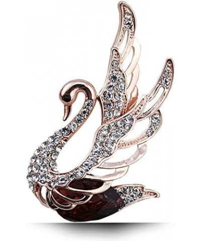 Pin Jewelry Gifts for Women 3 Colors Choose Rhinestone and Crystal Swan Brooches for Women Elegant Animal Pins and Brooches F...