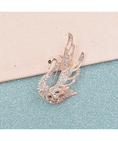 Pin Jewelry Gifts for Women 3 Colors Choose Rhinestone and Crystal Swan Brooches for Women Elegant Animal Pins and Brooches F...