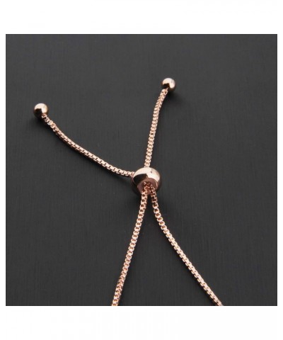 Rose Gold Zodiac Sign Adjustable Bracelet Birthday Gift for Women Girls BR-Aquarius $10.39 Bracelets