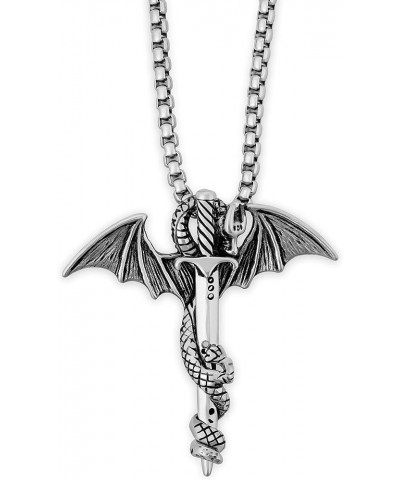 Dragon Necklace, Medieval Mythic Dragon Totem Pendant, Dragon Jewelry Gift for Men and Women 6 $9.89 Necklaces