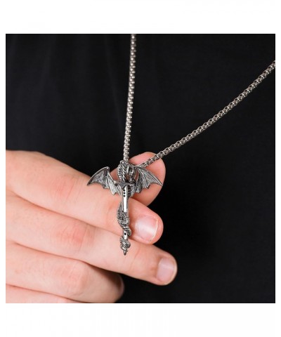 Dragon Necklace, Medieval Mythic Dragon Totem Pendant, Dragon Jewelry Gift for Men and Women 6 $9.89 Necklaces