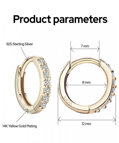 Ear Piercing Kits with Cubic Zirconia Hoop Earrings for Women $16.52 Earrings