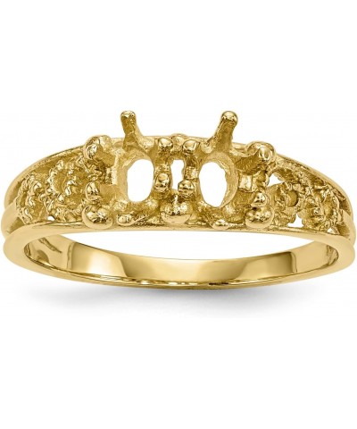 Solid 14k Yellow Gold 2 Stone Family Ring Mounting (no stones included) $80.70 Rings