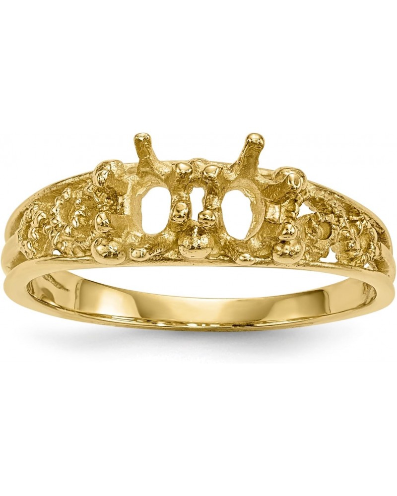 Solid 14k Yellow Gold 2 Stone Family Ring Mounting (no stones included) $80.70 Rings