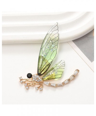 Clothes Brooch Long-lasting Brooch Pin Simple Dragonfly Shape Brooch Shiny Rhinestones Pin Women Elegant Badge Clothes Suit L...